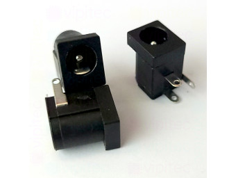 DC-005-2.0 Buchse für DC-Stromversorgung, THT, 6,3mm / 2,0mm, 12 V, 1 A, 90°, -25..60 °C