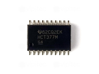 74HCT377, D-Flip-Flop, 8-fach, mit Data-Enable, SMD, SO-20, 5V High-Speed CMOS, -55..125 °C