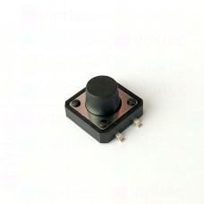 Mikrotaster, SPST-NO, 2 Positionen, SMD, 12 x 12 x 8 mm, 12 V, 50 mA, -25..70 °C, TACT Schalter