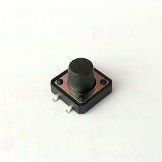 Mikrotaster, SPST-NO, 2 Positionen, SMD, 12 x 12 x 9 mm, 12 V, 50 mA, -25..70 °C, TACT Schalter