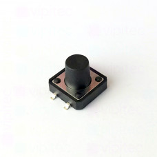 Mikrotaster, SPST-NO, 2 Positionen, SMD, 12 x 12 x 10 mm, 12 V, 50 mA, -25..70 °C, TACT Schalter