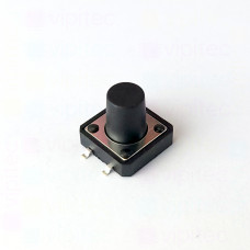 Mikrotaster, SPST-NO, 2 Positionen, SMD, 12 x 12 x 11 mm, 12 V, 50 mA, -25..70 °C, TACT Schalter