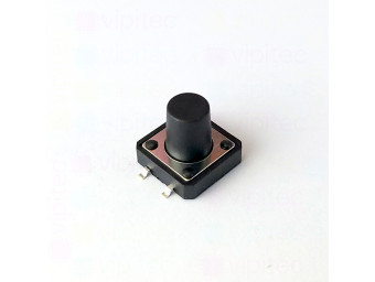 Mikrotaster, SPST-NO, 2 Positionen, SMD, 12 x 12 x 11 mm, 12 V, 50 mA, -25..70 °C, TACT Schalter