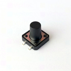 Mikrotaster, SPST-NO, 2 Positionen, SMD, 12 x 12 x 12 mm, 12 V, 50 mA, -25..70 °C, TACT Schalter