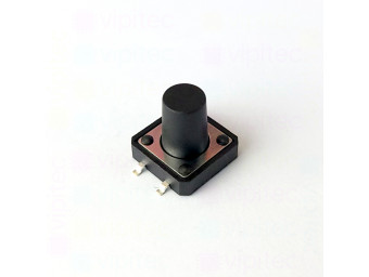 Mikrotaster, SPST-NO, 2 Positionen, SMD, 12 x 12 x 12 mm, 12 V, 50 mA, -25..70 °C, TACT Schalter