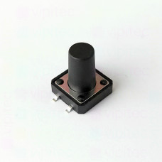 Mikrotaster, SPST-NO, 2 Positionen, SMD, 12 x 12 x 14 mm, 12 V, 50 mA, -25..70 °C, TACT Schalter