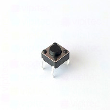 Mikrotaster, SPST-NO, 2 Positionen, THT, 6 x 6 x 4,3 mm, 12 V, 50 mA, -25..70 °C, TACT Schalter