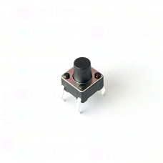 Mikrotaster, SPST-NO, 2 Positionen, THT, 6 x 6 x 7 mm, 12 V, 50 mA, -25..70 °C, TACT Schalter