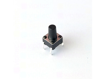 Mikrotaster, SPST-NO, 2 Positionen, THT, 6 x 6 x 9 mm, 12 V, 50 mA, -25..70 °C, TACT Schalter