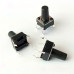 Mikrotaster, SPST-NO, 2 Positionen, THT, 6 x 6 x 10 mm, 12 V, 50 mA, -25..70 °C, TACT Schalter