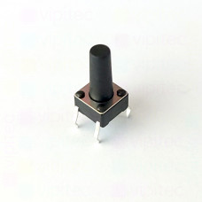 Mikrotaster, SPST-NO, 2 Positionen, THT, 6 x 6 x 12 mm, 12 V, 50 mA, -25..70 °C, TACT Schalter