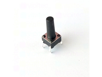 Mikrotaster, SPST-NO, 2 Positionen, THT, 6 x 6 x 13 mm, 12 V, 50 mA, -25..70 °C, TACT Schalter