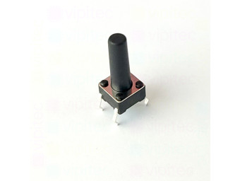 Mikrotaster, SPST-NO, 2 Positionen, THT, 6 x 6 x 14 mm, 12 V, 50 mA, -25..70 °C, TACT Schalter