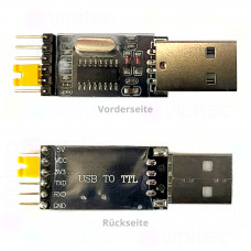 USB-zu-TTL Programmieradapter, USB-C, 3,3/5 V, CH340G