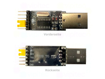 USB-zu-TTL Programmieradapter, USB, 3,3/5 V, CH340G