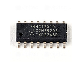 74HCT251, 8-Kanal Multiplexer, Tri-State, SMD, SO-16, 5V High-Speed CMOS, -40..125 °C