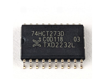 74HCT273, D-Flip-Flop, 8-fach, SMD, SO-20, 5V High-Speed CMOS, -40..125 °C